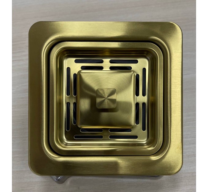 Сталевий квадратний адаптер Fabiano Nano Gold