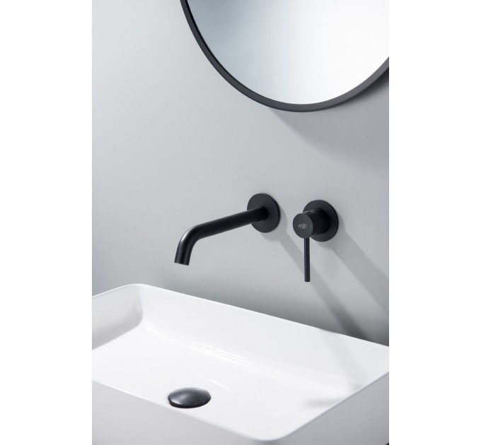 Змішувач для раковини Blue Water BOSTON BOS-BPU.110 Чорний матовий