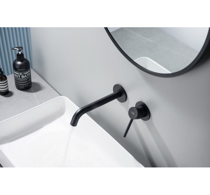 Змішувач для раковини Blue Water BOSTON BOS-BPU.110 Чорний матовий