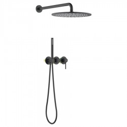 Душовий комплект Blue Water BOSTON BOS-ZKP.350 Чорний матовий
