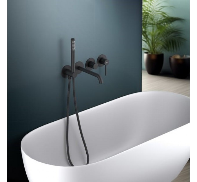 Змішувач для ванни Blue Water BOSTON BOS-ZWP.200 Чорний матовий