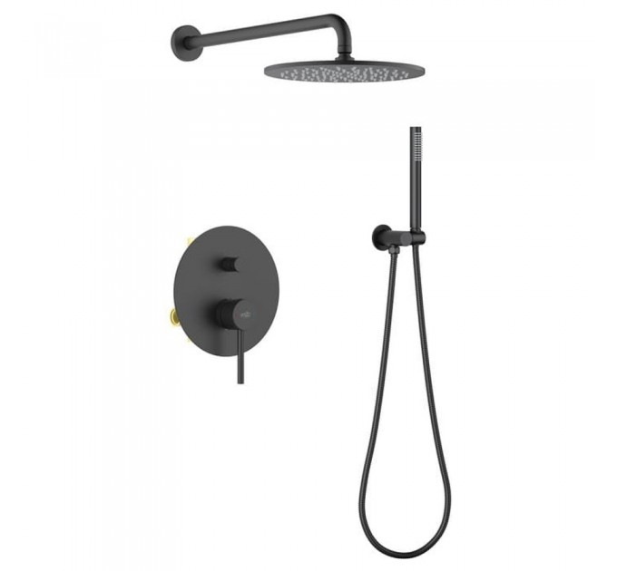 Душовий комплект Blue Water TORONTO TOR-ZKP.150 Чорний матовий