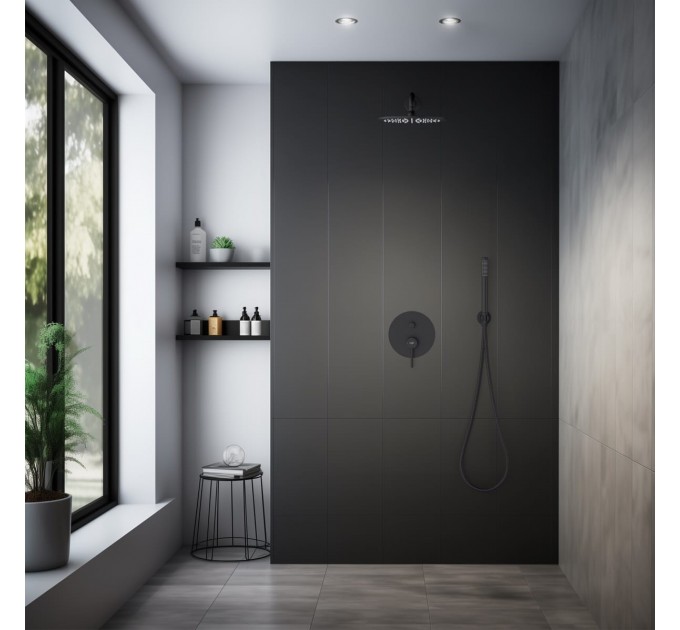 Душовий комплект Blue Water TORONTO TOR-ZKP.150 Чорний матовий