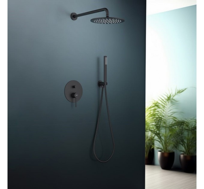 Душовий комплект Blue Water TORONTO TOR-ZKP.150 Чорний матовий