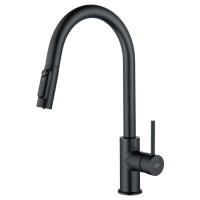 Смеситель кухонный Blue Water DIANA PLUS Черный матовый (под окно)