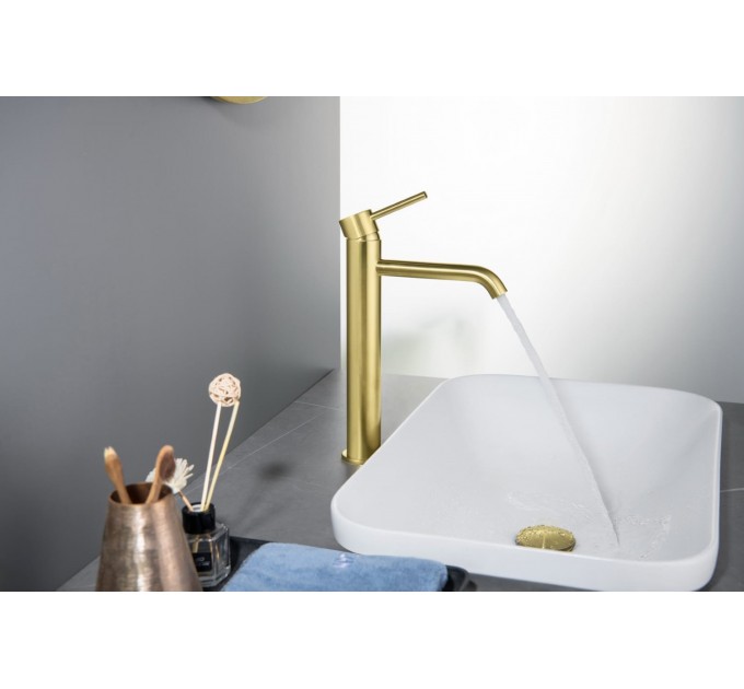 Змішувач для раковини Blue Water BOSTON BOS-BUW.050 Антична латунь