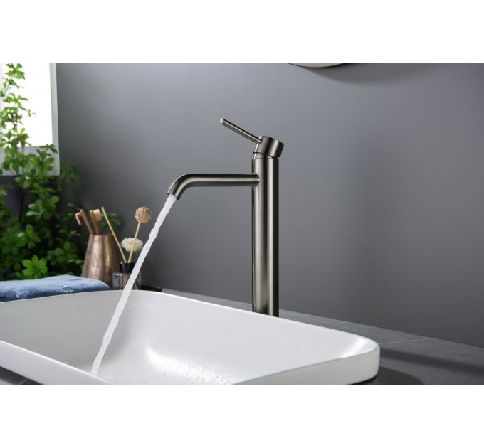 Змішувач для раковини Blue Water BOSTON BOS-BUW.050 Графіт (Gun metal)