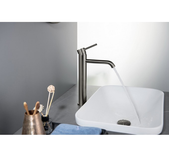 Змішувач для раковини Blue Water BOSTON BOS-BUW.050 Графіт (Gun metal)