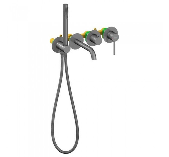 Змішувач для ванни Blue Water BOSTON BOS-ZWP.200 Графіт (Gun metal)