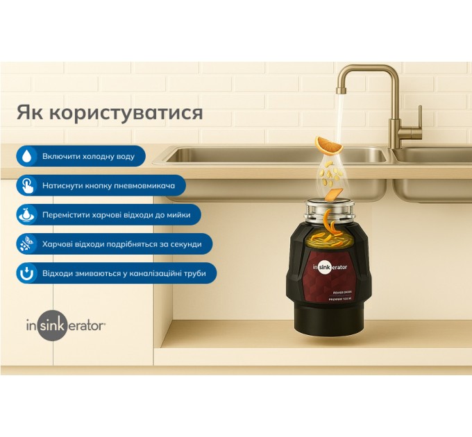 Подрібнювач харчових відходів In-Sink-Erator Premium 700