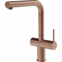 Смеситель кухонный Gessi Inedito медь брашированная PVD 60571#708
