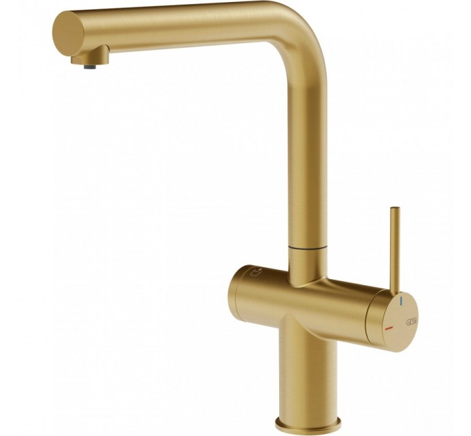 Змішувач кухонний Gessi Inedito золото брашоване PVD 60571#716