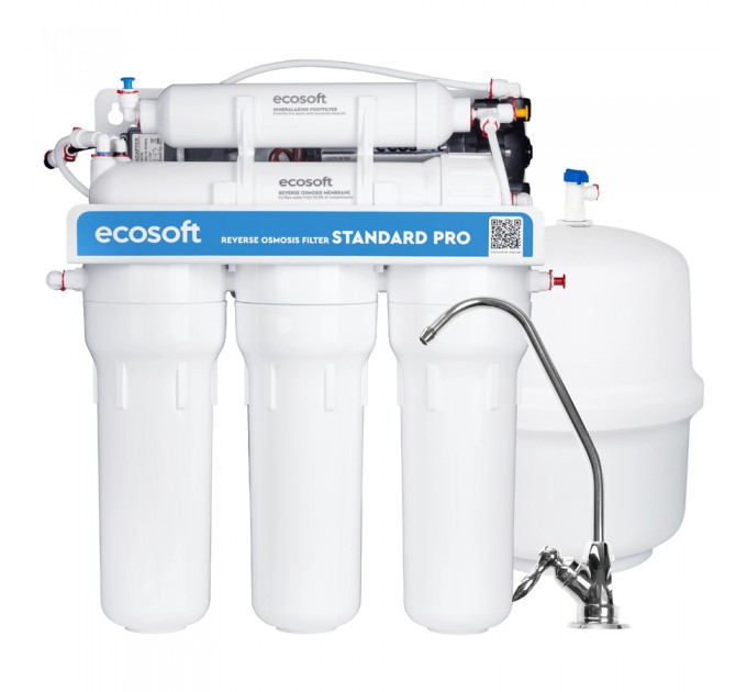 Фільтр зворотного осмосу Ecosoft Standard PRO з мінералізацією та помпою