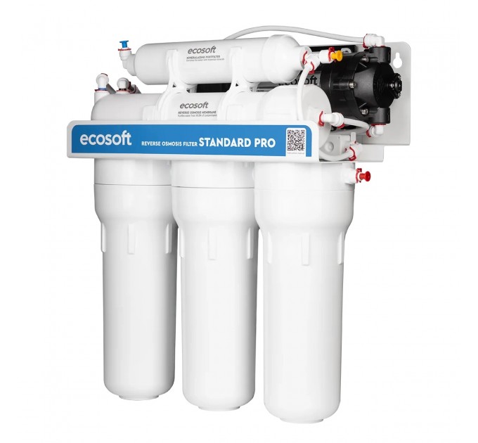 Фільтр зворотного осмосу Ecosoft Standard PRO з мінералізацією та помпою