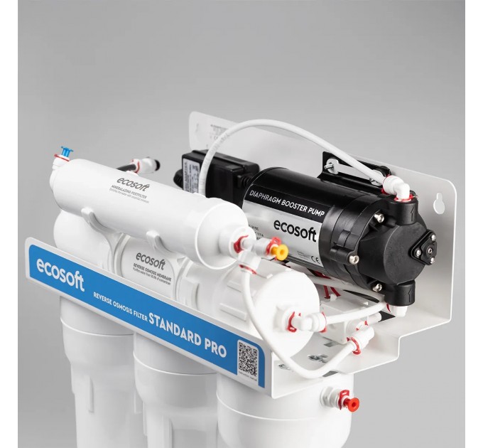 Фільтр зворотного осмосу Ecosoft Standard PRO з мінералізацією та помпою
