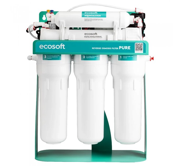 Фильтр обратного осмоса Ecosoft PURE AquaCalcium Mint с насосом на станине