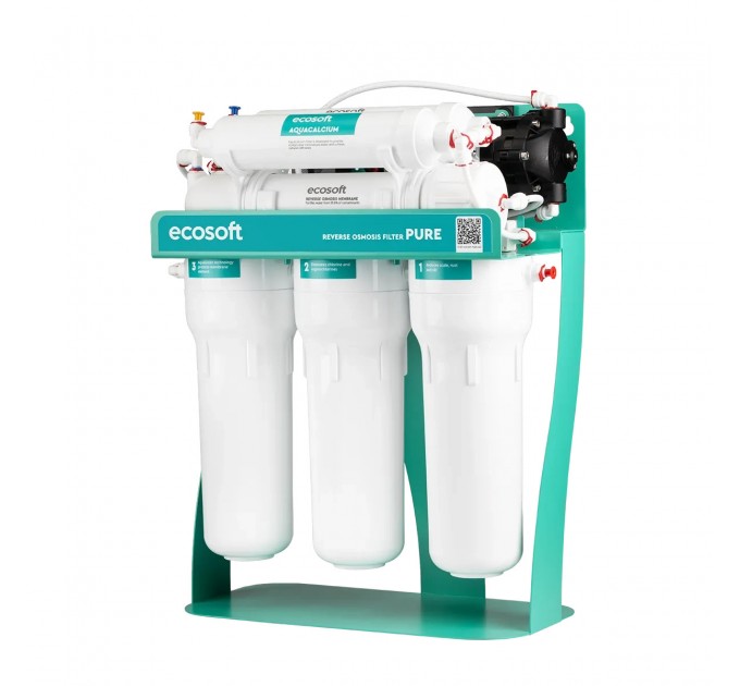 Фильтр обратного осмоса Ecosoft PURE AquaCalcium Mint с насосом на станине