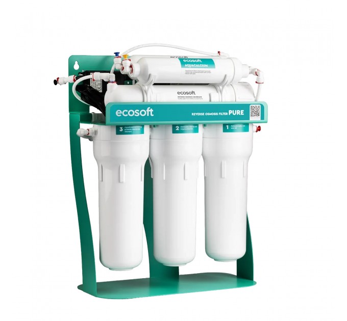 Фильтр обратного осмоса Ecosoft PURE AquaCalcium Mint с насосом на станине