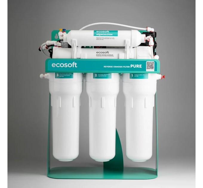 Фильтр обратного осмоса Ecosoft PURE AquaCalcium Mint с насосом на станине