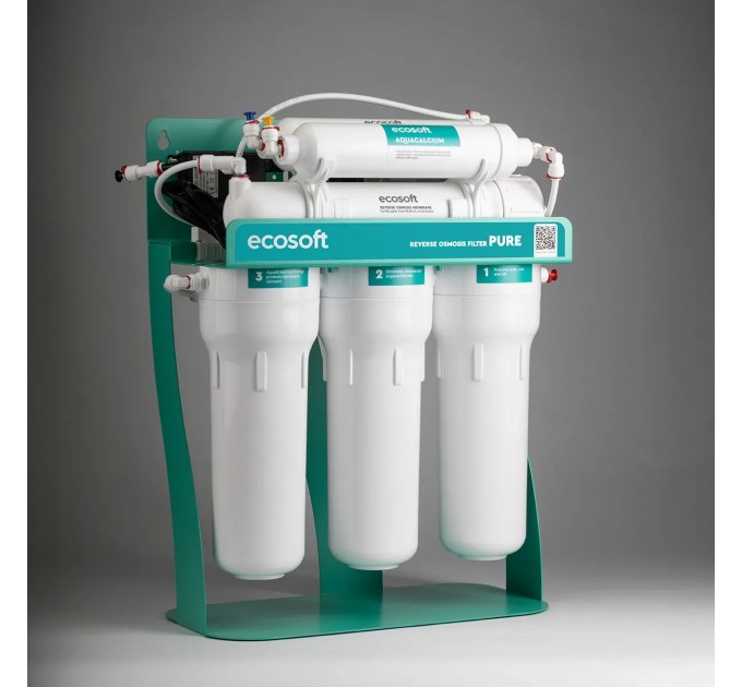 Фильтр обратного осмоса Ecosoft PURE AquaCalcium Mint с насосом на станине