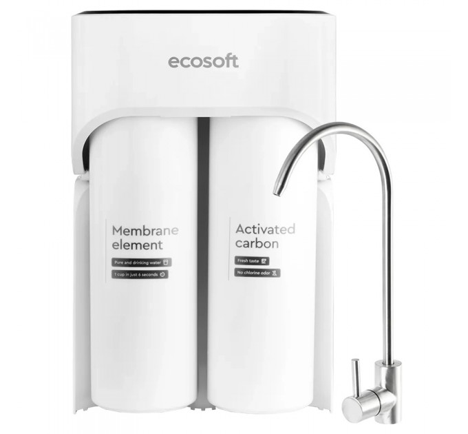 Ультракомпактний розумний прямоточний фільтр зворотного осмосу Ecosoft CROSS Max