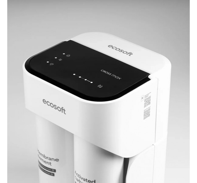 Ультракомпактний розумний прямоточний фільтр зворотного осмосу Ecosoft CROSS Max
