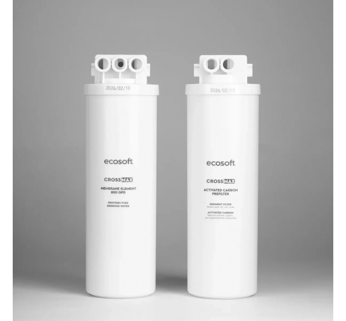 Ультракомпактний розумний прямоточний фільтр зворотного осмосу Ecosoft CROSS Max