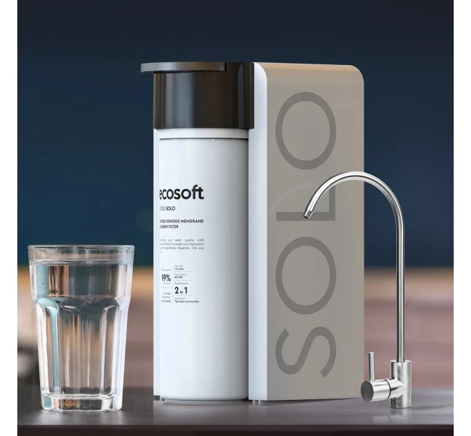 Ультракомпактний розумний фільтр зворотного осмосу Ecosoft CROSS Solo