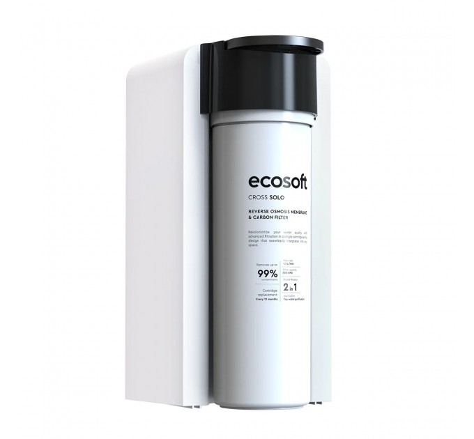 Ультракомпактний розумний фільтр зворотного осмосу Ecosoft CROSS Solo