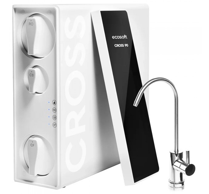 Компактний розумний фільтр зворотного осмосу Ecosoft CROSS90
