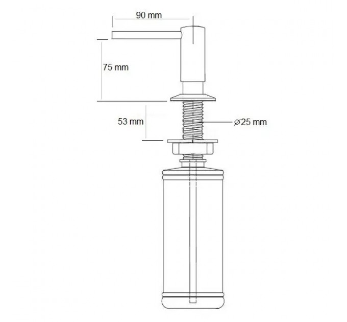 Дозатор для мыла Fabiano FAS-D 42 Inox
