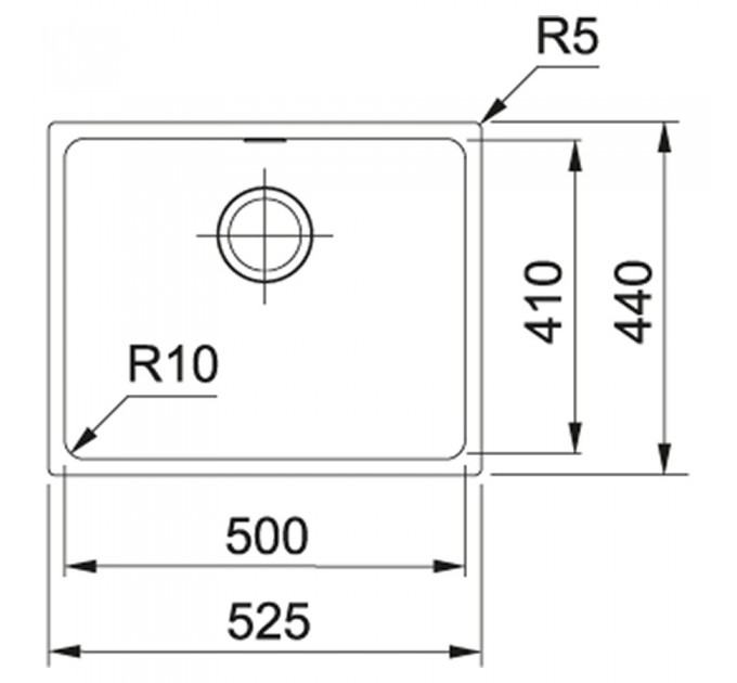 Кухонная мойка Franke Sirius SID 110-50 (144.0649.561) серый