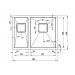 Кухонная мойка Fabiano Quadro 58 R10 (580x440) R 1,20 мм