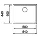 Кухонна мийка Teka Square 50.40 TG (115230023) крем