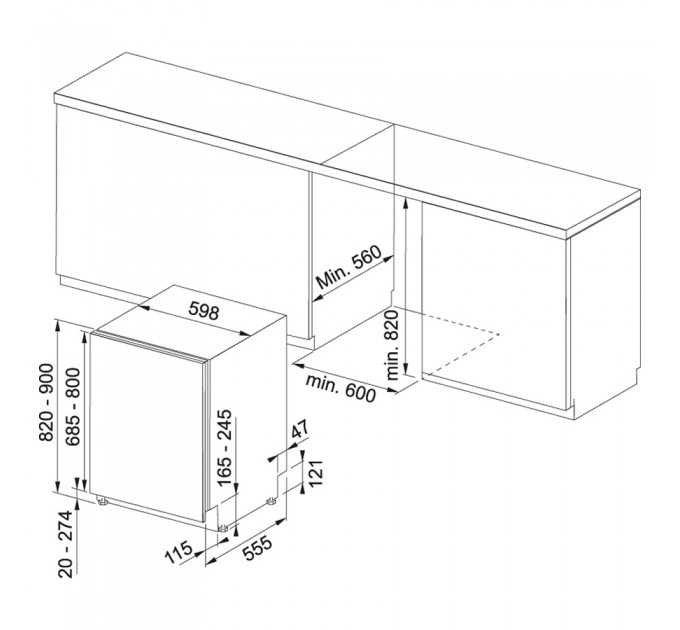 Посудомоечная машина встраиваемая Franke FDW 614 D10P DOS C (117.0611.674)