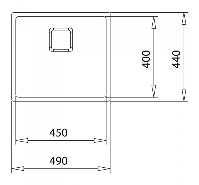 Кухонна мийка FLEXLINEA RS15 45.40 (115000013) нержавіюча сталь