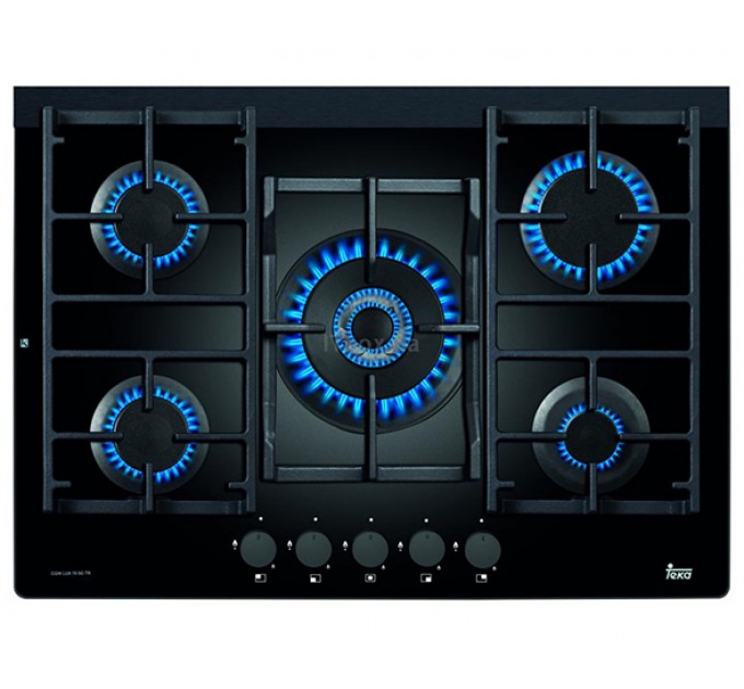 Газова варильна поверхня Teka CGW LUX 70 5G AI AL TR (40215706) чорний