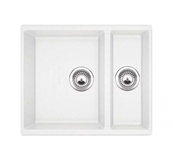 Кухонная мойка Fabiano Quadro 56x46x15 Alpine White