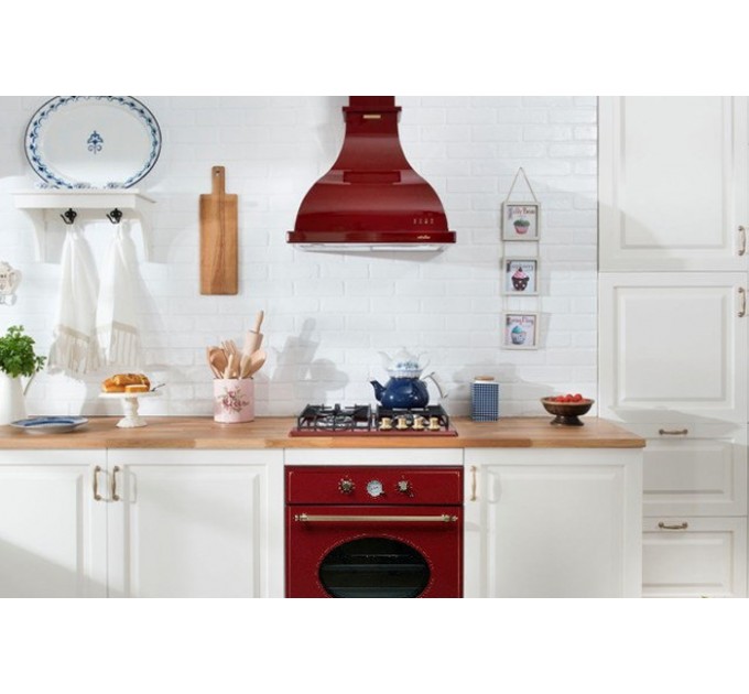 Витяжка кухонна Fabiano NeoRustic 60 Burgundy