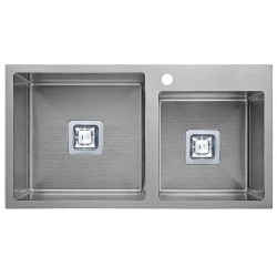 Кухонная мойка Fabiano Quadro TOP 78*2 R10 (780x490) 1,20 мм