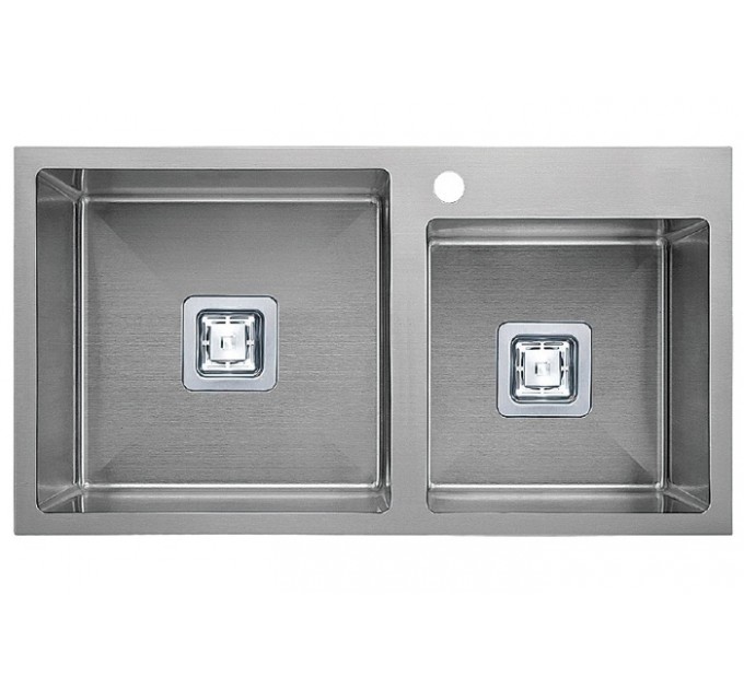 Кухонная мойка Fabiano Quadro TOP 78*2 R10 (780x490) 1,20 мм