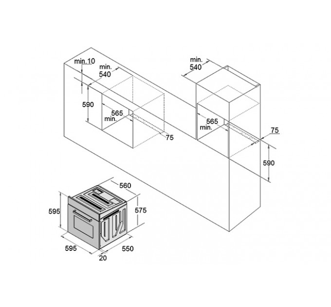 Електрична духова шафа Fabiano SBO 652 White