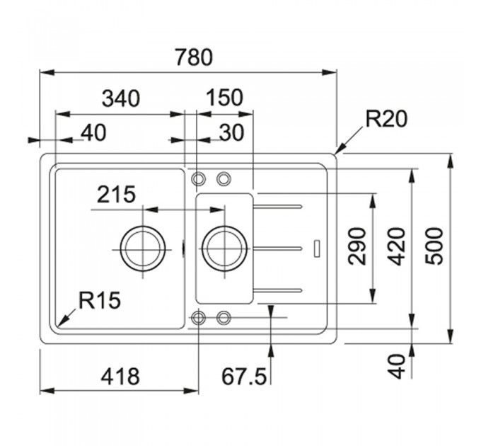 Кухонна мийка Franke Basis BFG 651-78 (114.0272.602) білий