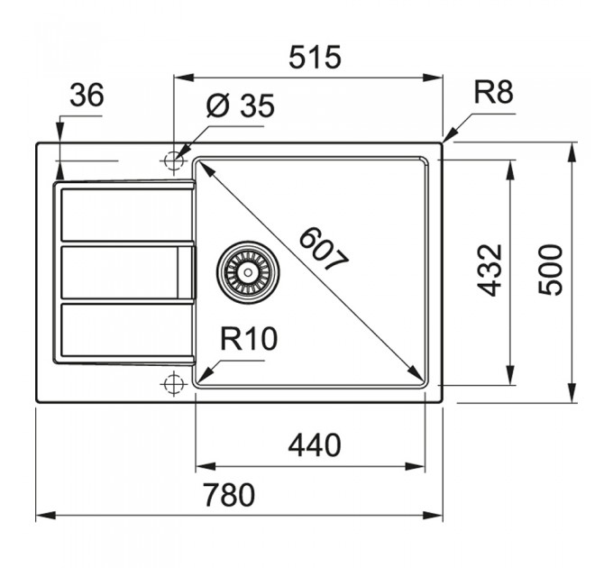 Кухонная мойка Franke Sirius 2.0 S2D 611-78 XL (143.0621.339) серый