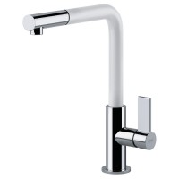 Змішувач кухонний Franke Neptune Evo (115.0373.944) хром / білий