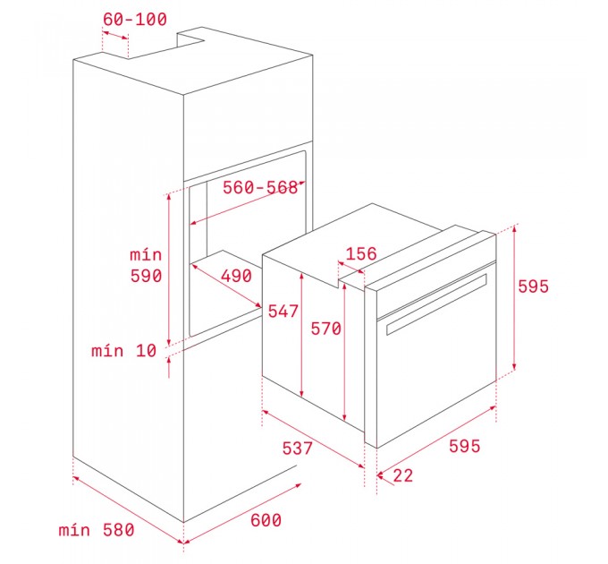 Электрический духовой шкаф Teka UrbanColor HLB 8600 (111000013) дымчатый серый