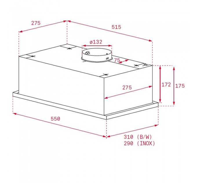 Витяжка кухонна Teka GFG 2 SS (40446753) нержавіюча сталь
