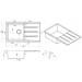 Кухонная мойка Fabiano Classic 86x50 XL Beton