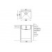 Кухонная мойка Fabiano Quadro 53x46 Antracit