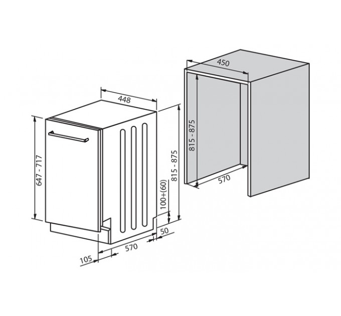 Посудомийна машина Fabiano FBDW 8410
